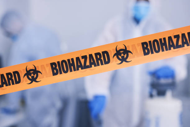 Professional Biohazard Cleanup technician working in Lowell, IN